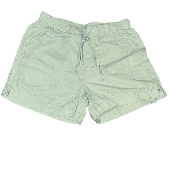 Briggs New York Pants - Briggs New York Light Green Flat Front drawstring with garter Shorts size medium